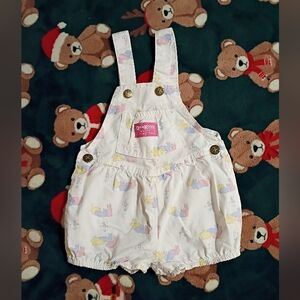 Vintage OshKosh B'gosh White Kids Overalls